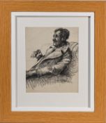 Robert Lenkiewicz (1941-2002) William Trip - 'Bill'. 245 x 187 mm, ink on paper, framed and