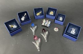 Swarovski Crystal Glass, a mixed collection including Tulips, Crystal Memories - Present, Betty