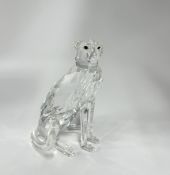 Swarovski Crystal Glass, 'Jaguar', boxed.