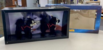 Steiff, two Huskies, edition 2000, boxed.