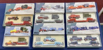 A collection of six Corgi Classics Heavy Haulage sets, boxed 1:50 models. 17602 Sunter Bros Ltd,