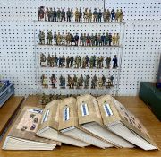 Approx 100 Del Prado figures and a display stand, with 5 Folders including ‘The Lead Soldier