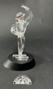 Swarovski Crystal Glass, 'Antonio - 2003' with plaque, stand, unboxed.