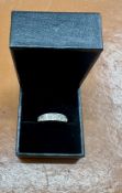 An 18ct seven stone diamond ring, set with old cut diamonds, size J