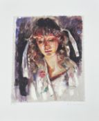 Robert Lenkiewicz (1941-2002), 'Study of Mary' signed limited edition print P/P 20/35, 41cm 34cm,