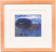 Kurt Jackson (born 1961) watercolour, 'Morvah Skyline, Dusk 1st January 95', signed with label and