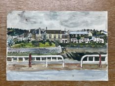 Fred Yates (1922-2008) 'Morton Old Hall' watercolour, signed, 25cm x 35cm, mounted, a watercolour