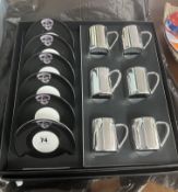 After Damien Hirst, six setting coffee service 'For The Love God' 2007, boxed. Provenance The