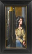 Robert Lenkiewicz (1941-2002) oil on canvas, titled on reverse 'Anna Navis at the House Studio -
