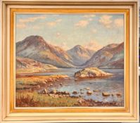 Wyndham Lloyd (1909-1997) 'Wastwater, Lake District' oil on canvas, signed and labelled on