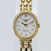 Longines, a ladies 9ct gold quartz wristwatch, case number 26610670, purchased 23/12/1992,