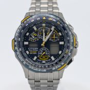Citizen, a gents Eco-Drive 'Skyhawk' wristwatch