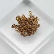 A two 9ct rose gold chains, weight 12.9g.