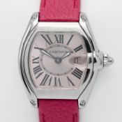 Cartier, a ladies 'Roadster' stainless steel wristwatch, with booklet, original box and three extra