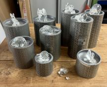 Swarovski Crystal Glass, a small collection to include Pig, Hippo, Bear, Fox, Elephant etc, all