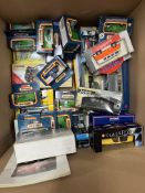 A collection of model cars and various vehicles, makes by Maisto, Corgi, Lledo, EFE and Welly,