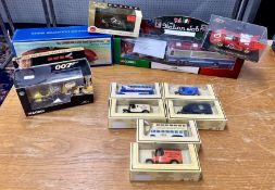 Schylling Sunbeam Land speed record car; Corgi 'The Italian Job' boxed set, and 9 various other
