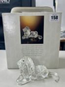 Swarovski Crystal Glass, Annual Edition 1995 - Inspiration Africa - The Lion, boxed.