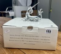 Swarovski Crystal Glass, Annual Edition 1996 - Fabulous Creatures - The Unicorn, boxed.