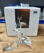 Swarovski Crystal Glass, Annual Edition 1994 - Inspiration Africa - The Kudu, box and plaque.