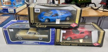 Guiloy, two 1:18 scale models and Anson Classic model, boxed (3)