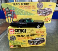 Corgi The Green Hornet Black Beauty, model 268, boxed, with missiles and flying radar scanners.