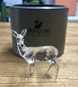 Swarovski Crystal Glass, 'Deer' figurine, boxed.