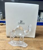 Swarovski Crystal Glass, Camel, boxed.