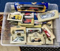 A collection of Corgi and other model cars and replicas, to include the 'Days Gone By' series (