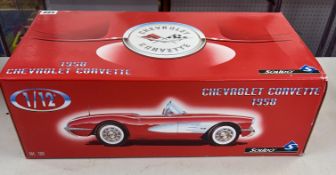 Solido, 1:12 scale 1958 Chevrolet Corvette, boxed.