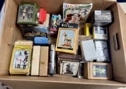 A collection of military miniatures and figurines, makes By Marengo, Pegaso Models, ARTMI, Strelets.