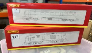 Hornby, GWR Diesel Railcar, BR Class 35 loco D7092, boxed (2)