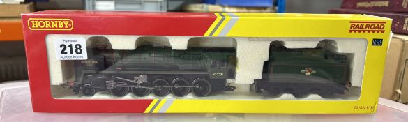 Hornby, R2785 BR Green Evening Star, boxed.