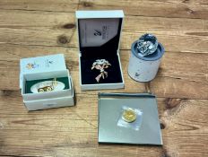 Swarovski Crystal Glass, a collection of items including 'Crystal Memories Classics pram', '1998