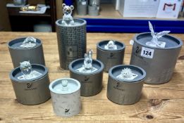 Swarovski Crystal Glass, a collection of figurines, including 'Mini Hedgehog', 'Teddy Bear', '