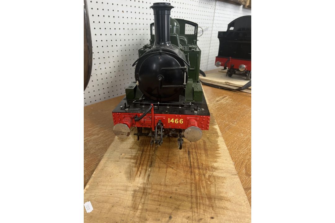 A 5 inch gauge coal fired live steam GWR Class 0-6-0 tank locomotive, green livery, 1466, possibly - Image 11 of 12