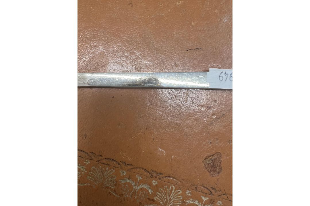 A Georgian silver meat skewer, Hester Bateman, length 26cm, approx 60g, hallmarked. - Image 2 of 8