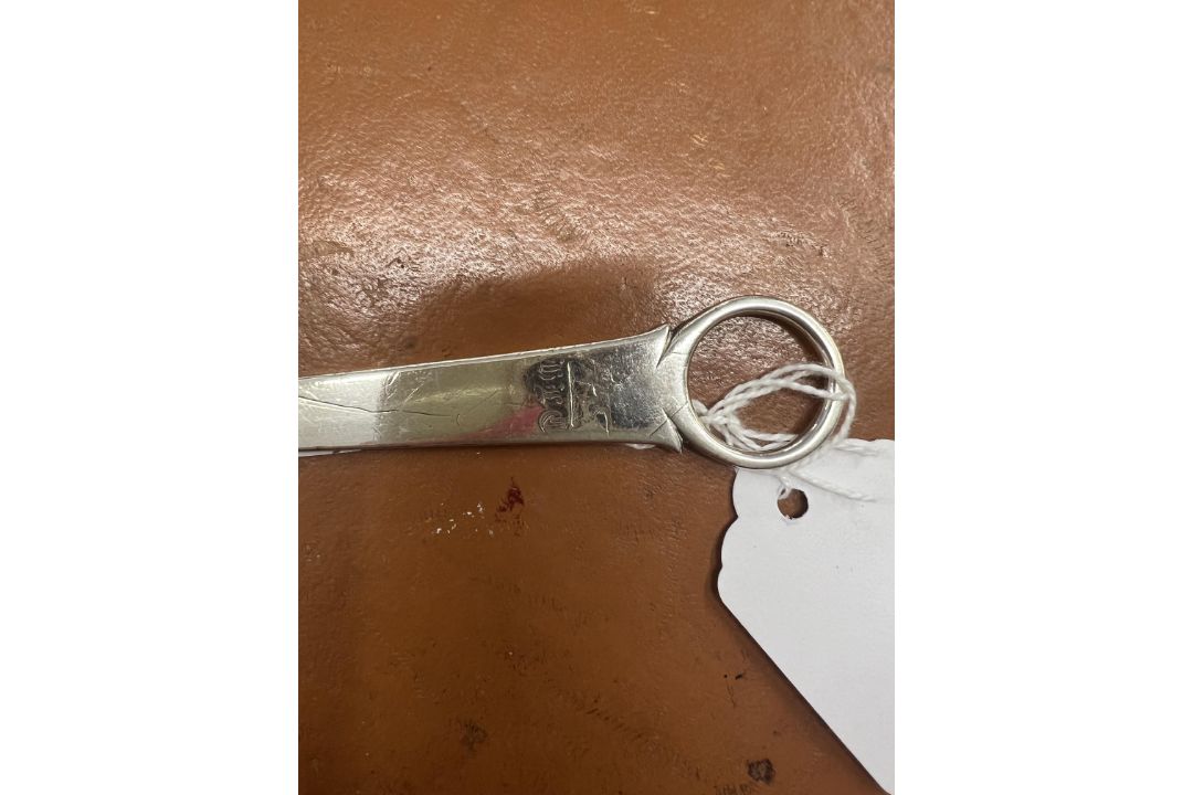 A Georgian silver meat skewer, Hester Bateman, length 26cm, approx 60g, hallmarked. - Image 7 of 8