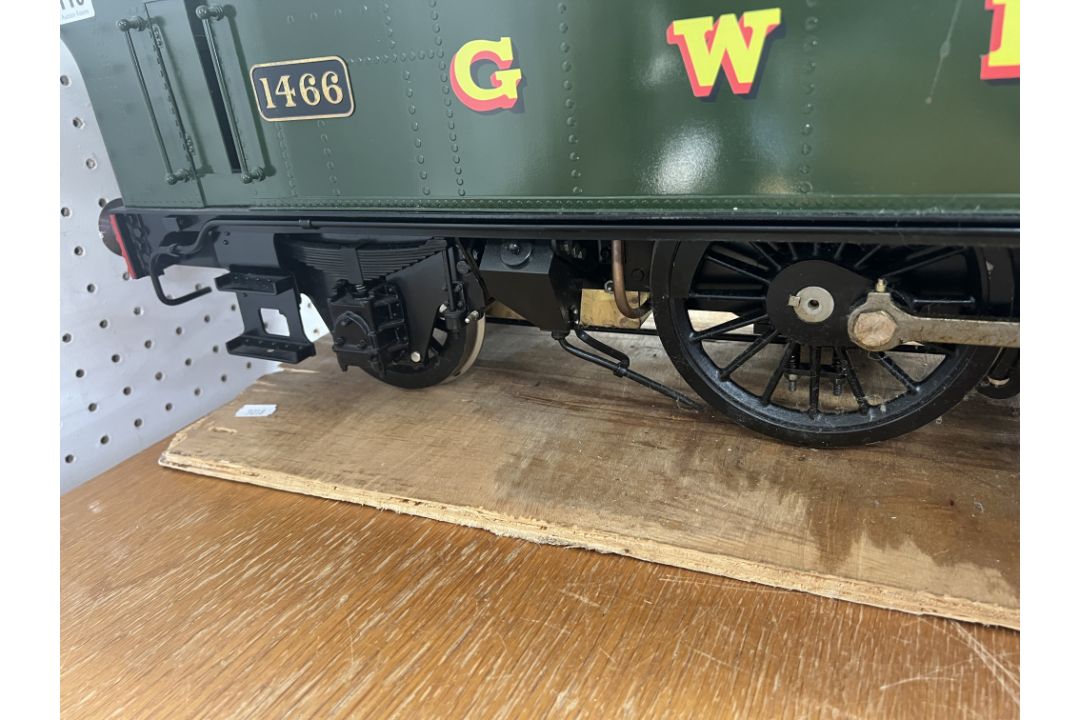 A 5 inch gauge coal fired live steam GWR Class 0-6-0 tank locomotive, green livery, 1466, possibly - Image 5 of 12
