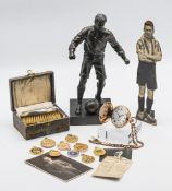 The Sid Gibson Football Medal and Watch Collection.Sidney Gibson (1899 - 1938), played for