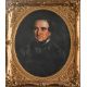 Pair of 19th century portraits in oval original gilt frames, overall size 78cm x 67cm. Depicting - Image 4 of 4