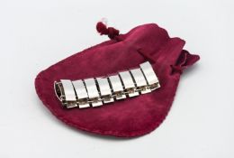 A Georg Jensen, a fringe silver bracelet, mark 'Sterling Denmark 136', approx 1.68oz (matching to