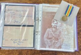 Two Great War Royal Flying Corp Victory Medals. Both Casualties. The first, shot down over France.