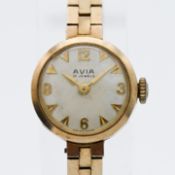 A lady's Avia wrist watch, with 9 carat bracelet and case, weight 16g.