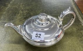 A Victorian silver teapot, marks to base, maker EJ BEW, (Edward Barnard), London, approx 13.38 oz.