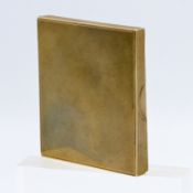A 9 carat gold cigarette case, inscribed 