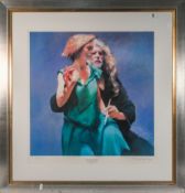 Robert Lenkiewicz (1941-2002) limited edition print 'Bella with the Painter, Studies from