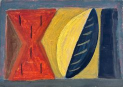 Manner of Breon O'Casey (1928-2011), 'Untitled', mixed media on paper, with pencil signature