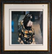 Robert Lenkiewicz (1941-2002) limited edition print 'Karen with Bronze Shawl' 254/500