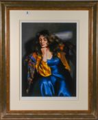 Robert Lenkiewicz (1941-2002) limited edition print 'Karen Seated' 437/475, with pencil signature,